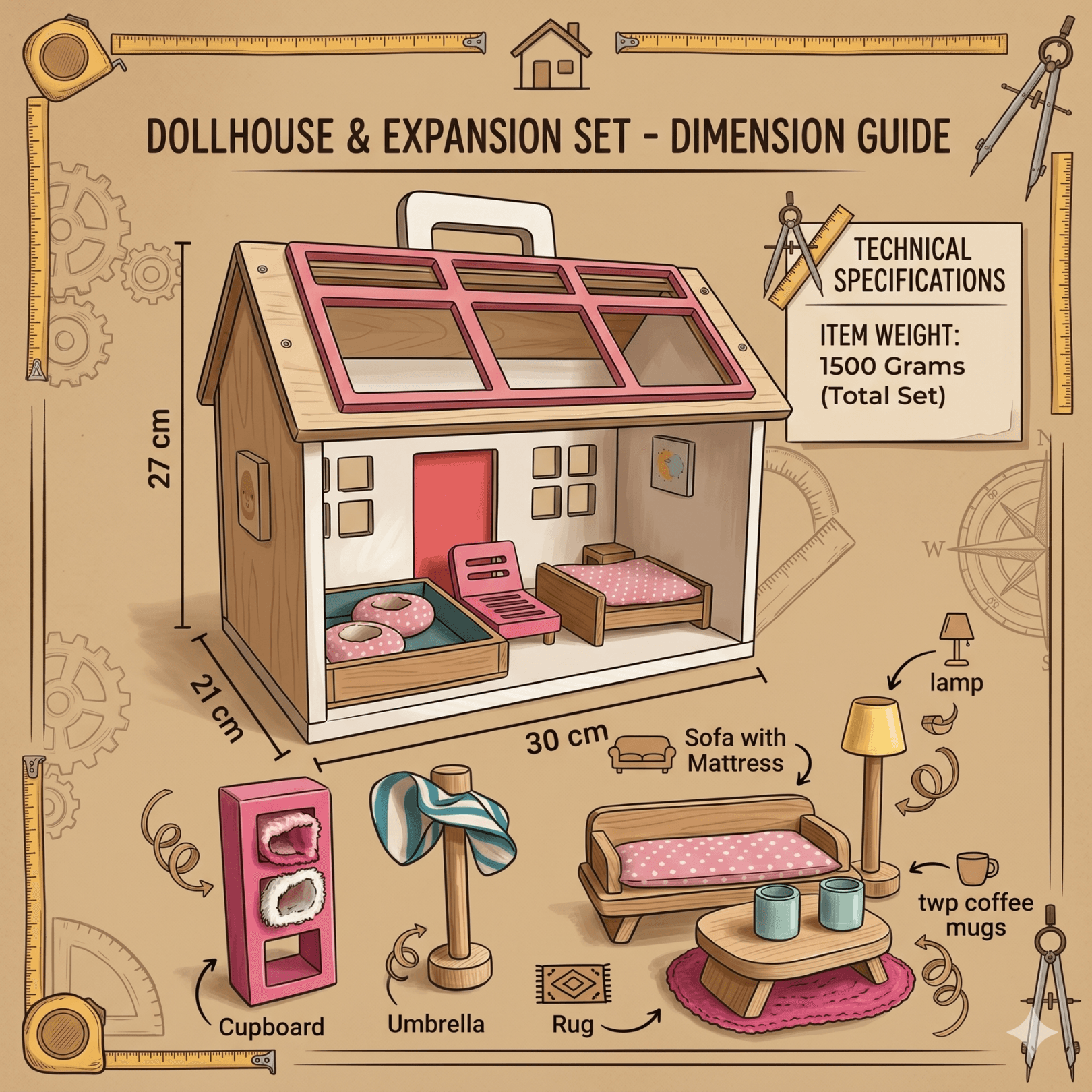 Pop’s Pool Side Villa - Mini Dollhouse — image 3