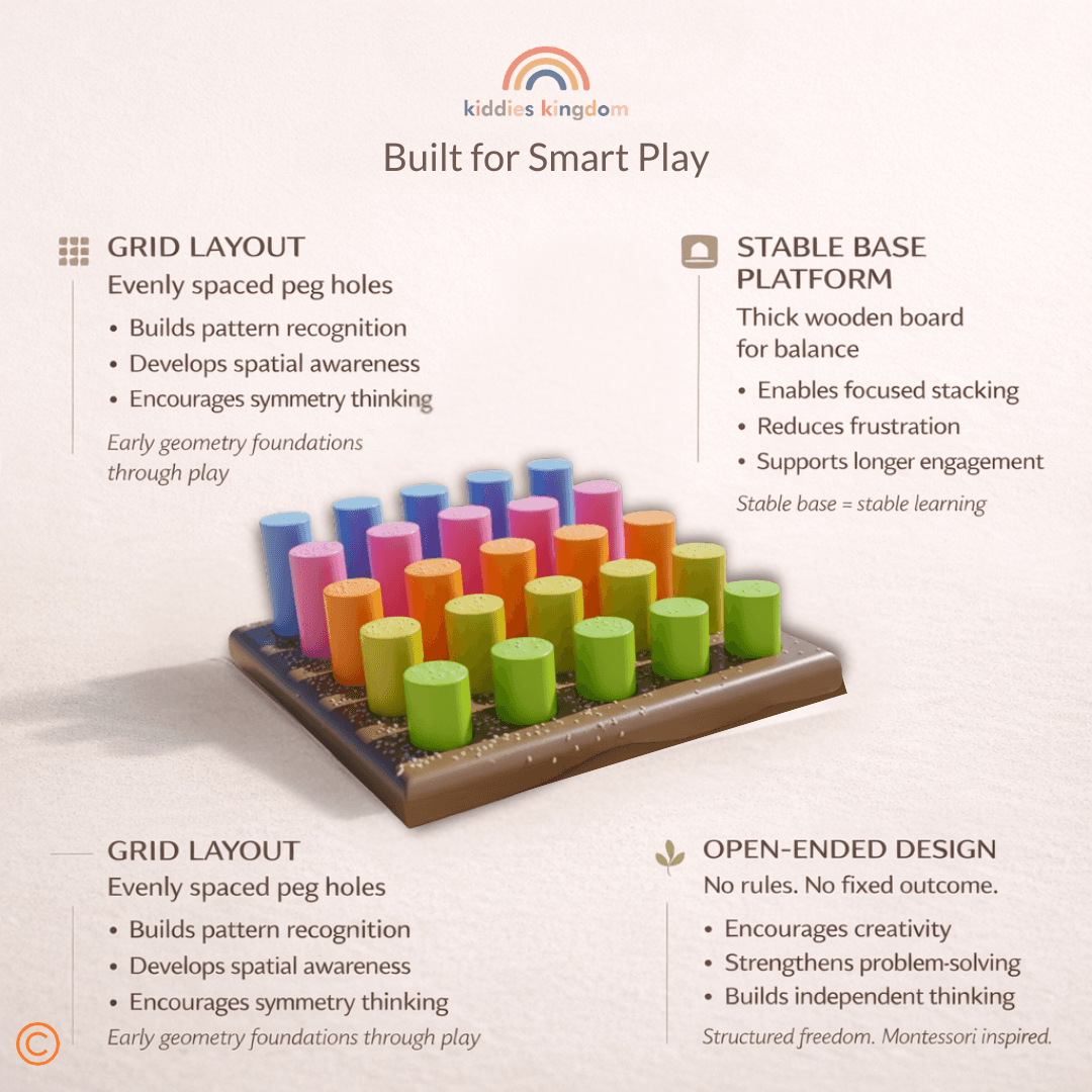 Rainbow Peg Board — image 3