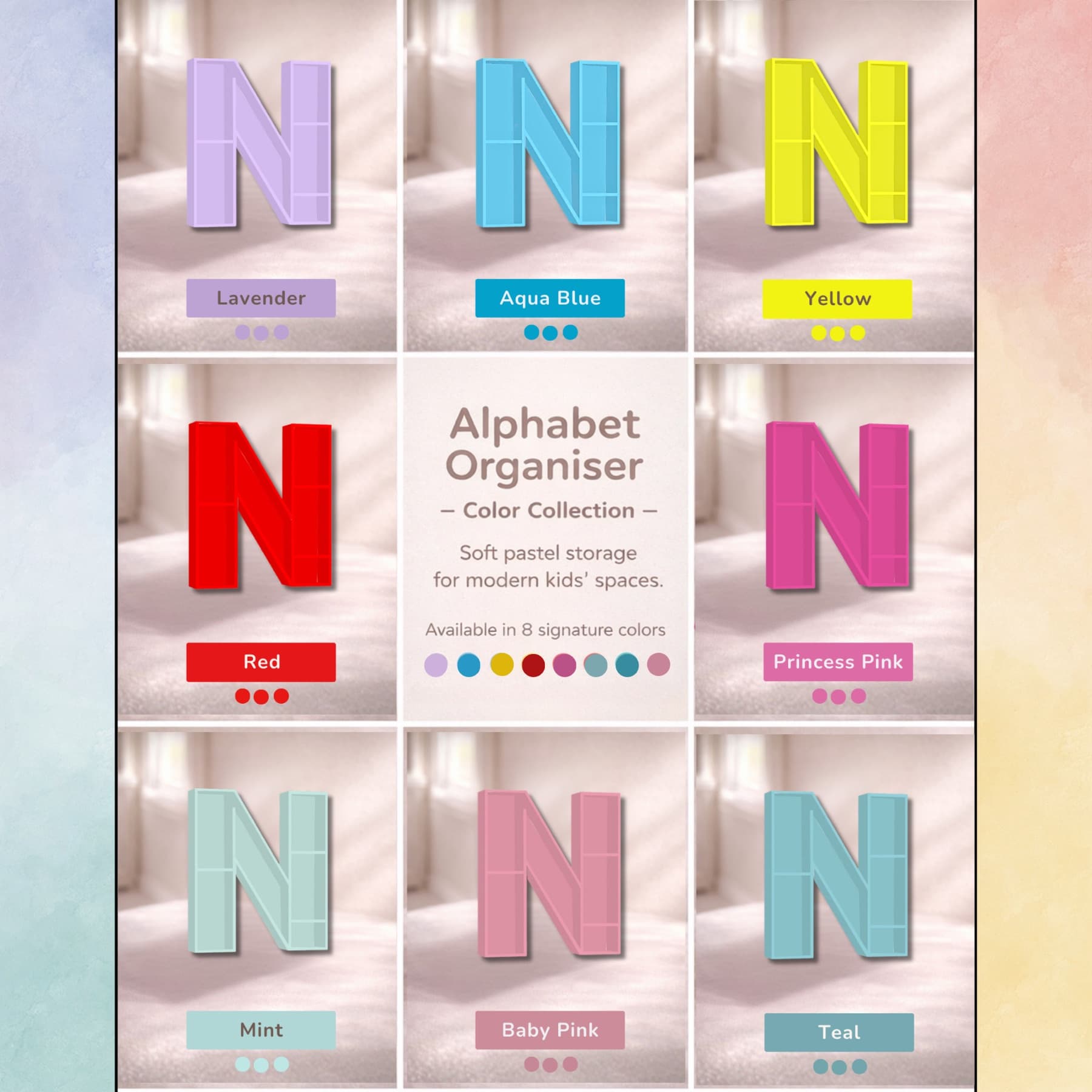 Alphabet Shelf Letter N alternate