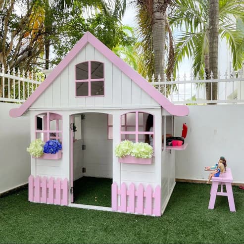 Child immersed in play