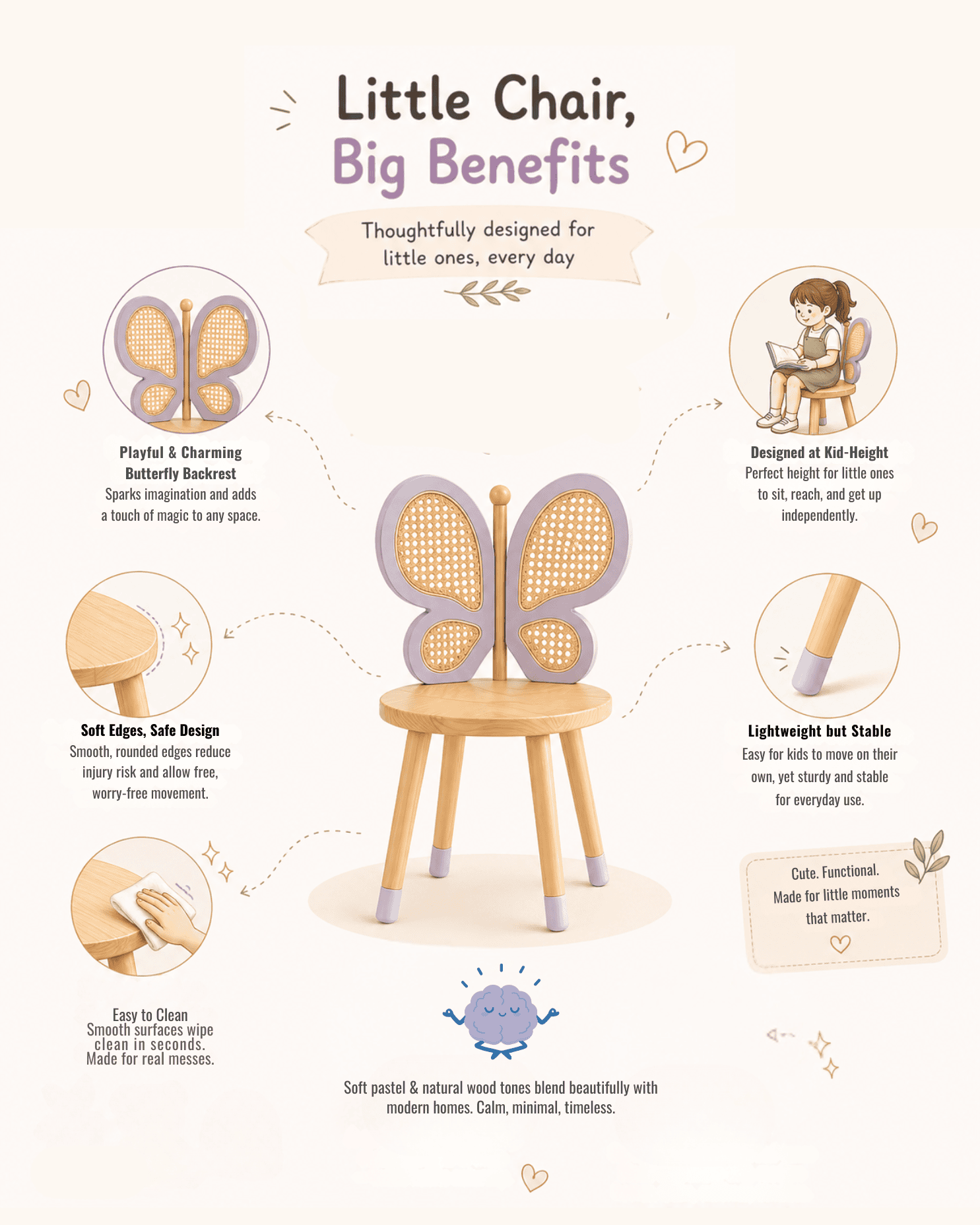 Butterfly Caned Chair