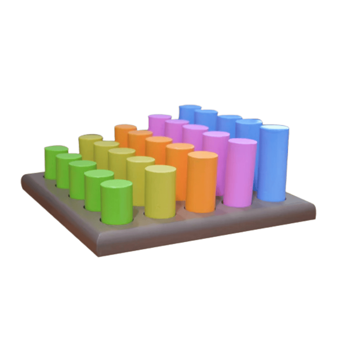Rainbow Peg Board